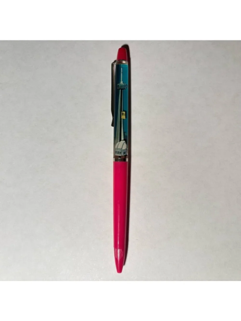 Toronto Canada Floaty Pen CN Tower Elevator Car Moves Souvenir Promo Vintage